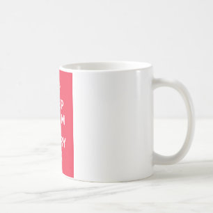 Taza De Café Mantenga tranquilo y lleve On_MUG_RED