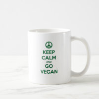 Mantenga tranquilo y VAYA VEGANO