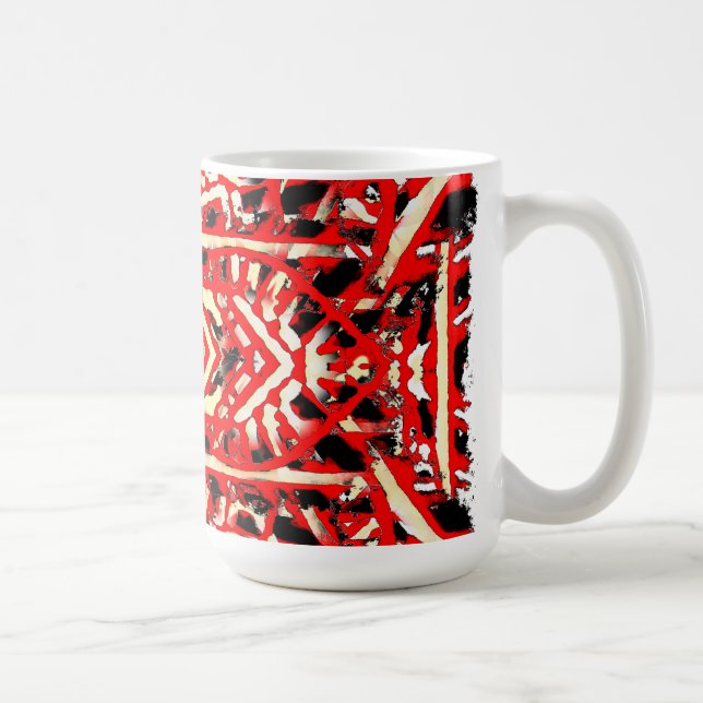 Taza De Café "Manténgalo Caliente" Patrón negrita Mug (Derecha)