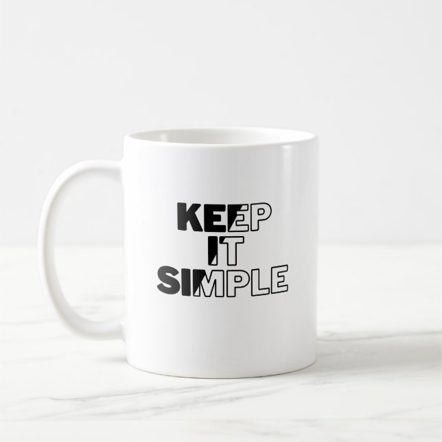 Taza De Café Manténgalo simple (Izquierda)