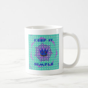 Taza De Café Manténgalo Simple: El arte del patrón de claridad