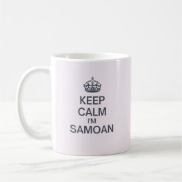Taza De Café Mantengan la calma soy samoano