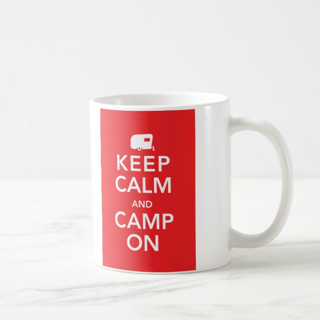 Taza De Café Mantengan la calma y acampen - RV Glamour Mug (Derecha)