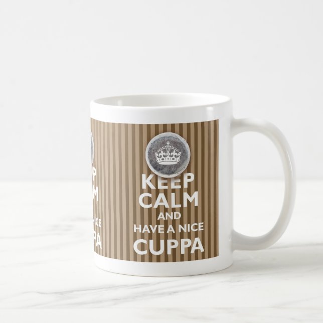Taza De Café '¡Mantengan la calma y tengan un cuppa!' (Derecha)
