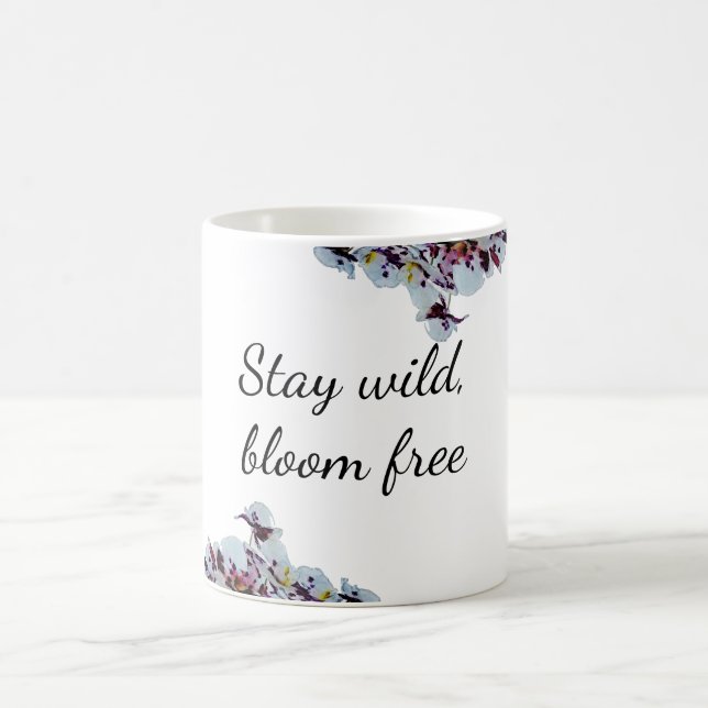 Taza De Café Manténganse salvajes, libres de sangre - Mug de ar (Centro)
