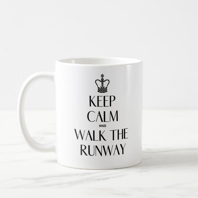 Taza De Café Manténgase tranquilo y camine por la pista (Izquierda)