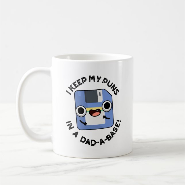 Taza De Café Mantengo mis puntitos en un papá-a-base gracioso p (Izquierda)
