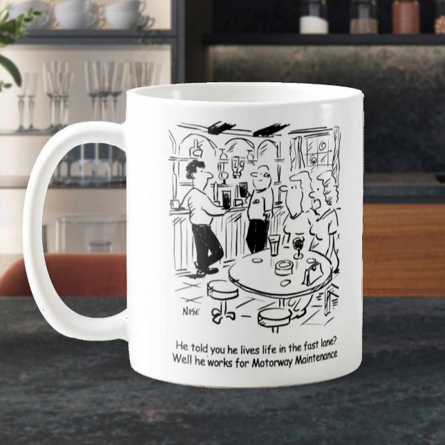 Taza De Café Mantenimiento de autopistas - Vida en el carril rá (Subido por el creador)