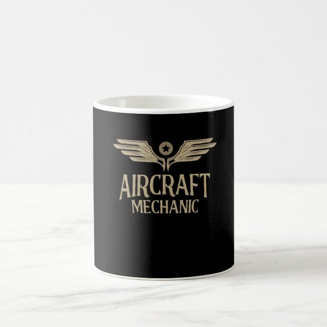 Taza De Café Mantenimiento de aviones mecánicos de aviación (Centro)
