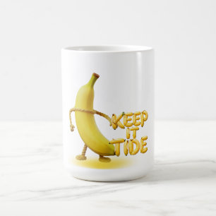 Taza De Café Manténlo Tide – Tipografía Divertida de Plátano Mi