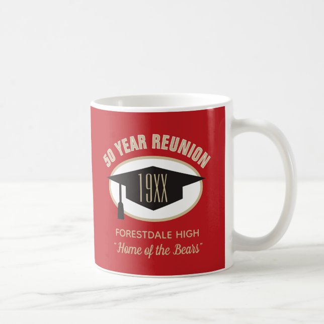 Taza De Café ¡Mantenme! 50 años de clase reunion café mug (Derecha)