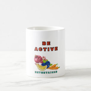 Taza De Café "Mantente activo y energizado con nuestro diseño v