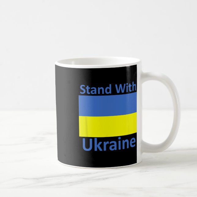 Taza De Café Mantente con Ucrania (Derecha)