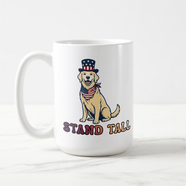 TAZA DE CAFÉ MANTÉNTE ERGUIDO (Izquierda)