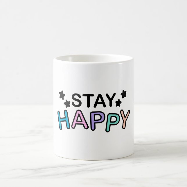 Taza De Café Mantente feliz (Centro)