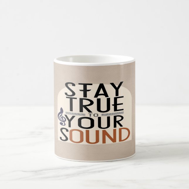 Taza De Café Mantente Fiel a Tu Sonido (Centro)