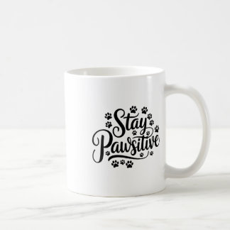 Taza De Café Mantente inquieto gracioso perro amante cita a lin
