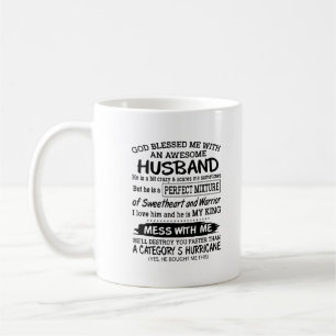 Taza De Café Mantente protegido con tu marido guerrero