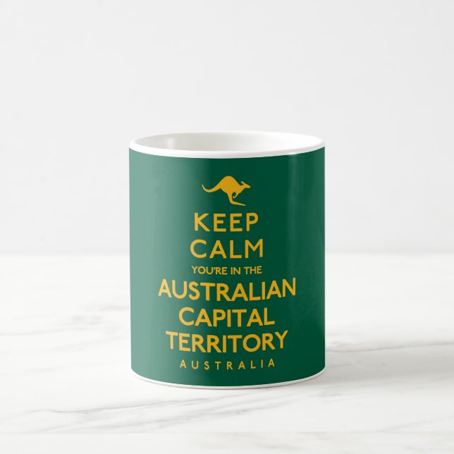 Taza De Café Mantente tranquilo estás en ACT (Centro)