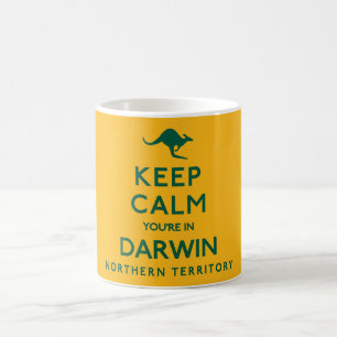 Taza De Café Mantente tranquilo estás en Darwin NT Australian
