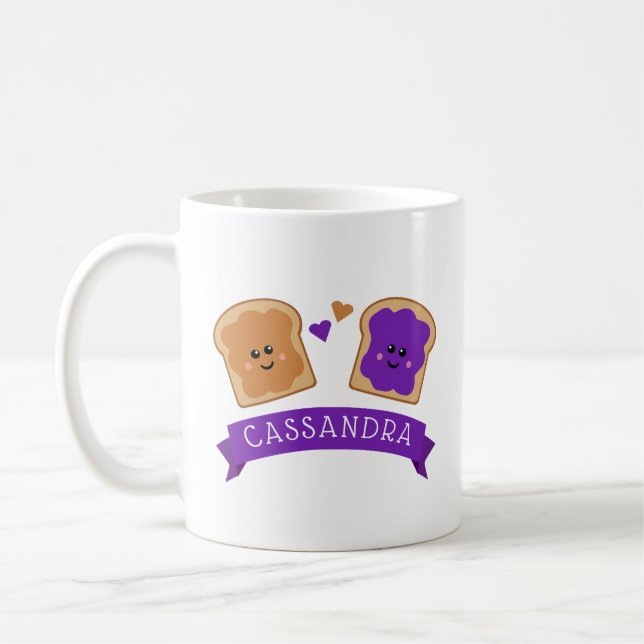 Taza De Café Mantequilla de cacahuete y gelatina (Izquierda)
