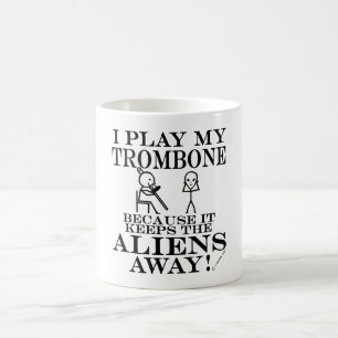 Taza De Café Mantiene a los extranjeros alejados de Trombone