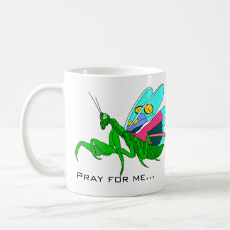 Taza De Café Mantis de oración colorida