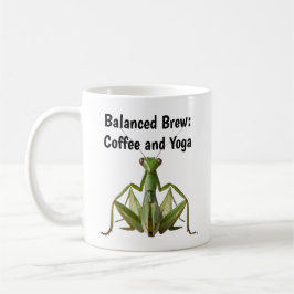 Taza De Café Mantis de oración verde Yoga personalizado