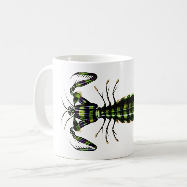 Taza De Café Mantis Shrimp - Diseño de época (Anverso izquierdo)