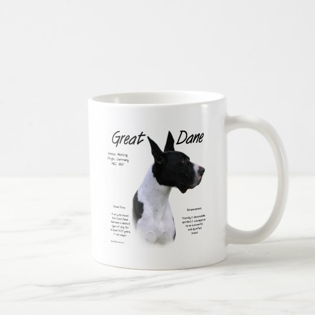 Taza De Café Mantle Great Dane History Design (Derecha)
