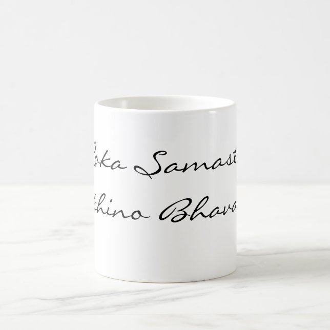 Taza De Café Mantra für den Weltfrieden (Centro)