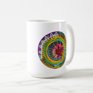 Taza De Café Mantra Mug con portal de oraciones - salvaje y gra
