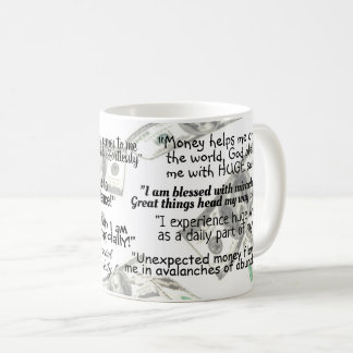 Taza De Café Mantra Positive Cita de la Ley de Atracción