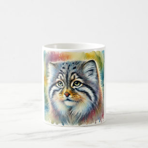 Taza De Café Manul in Light and Color 230924AREF146 - Watercolo