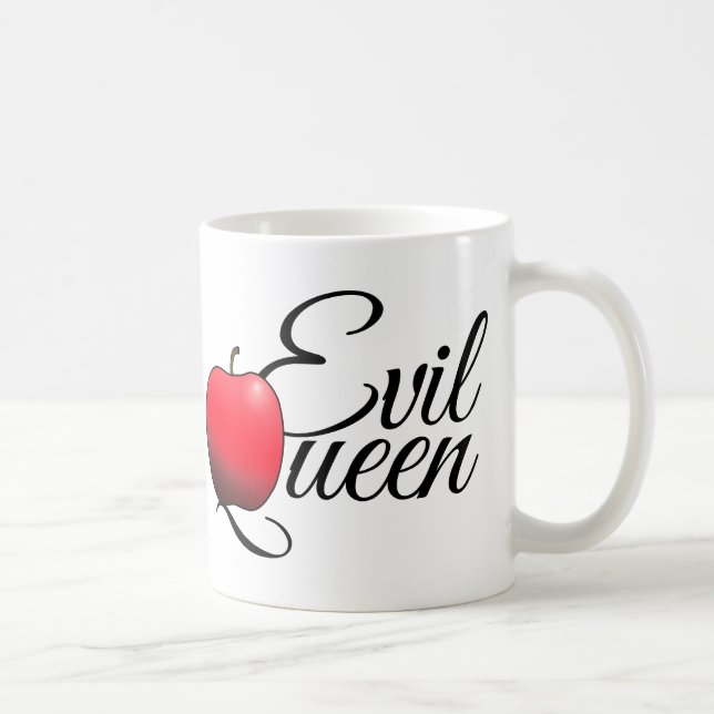Taza De Café Manzana roja de la reina del mal (Derecha)