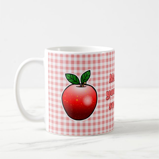Taza De Café Manzana Roja Dulce (Izquierda)