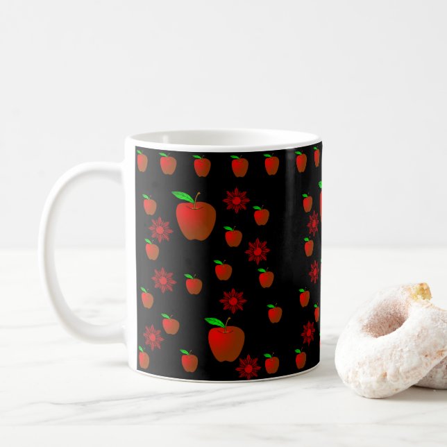 Taza De Café manzanas de los mugs (Con donut)
