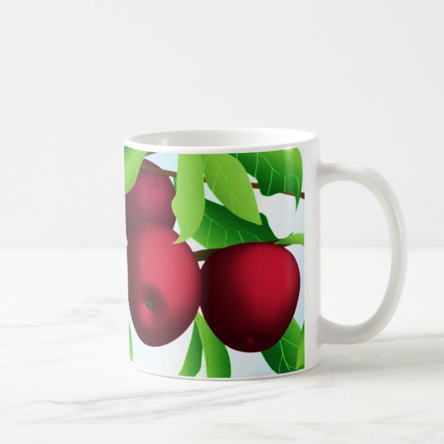 Taza De Café "Manzanas en una rama" (Derecha)