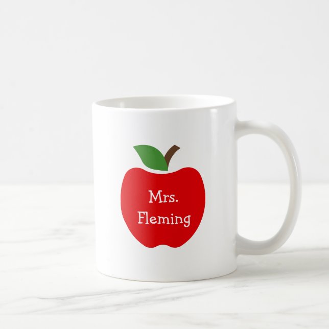 Taza De Café Manzanas para el profesor (Derecha)