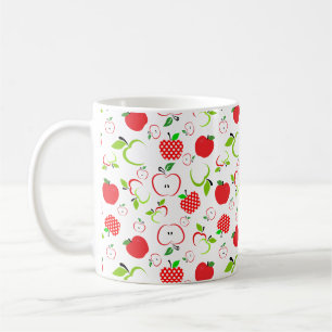 Taza De Café Manzanas rojas y verdes