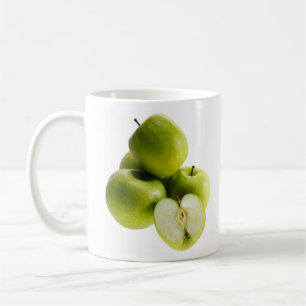 Taza De Café "Manzanas verdes" Foto Cute. Comprar ahora
