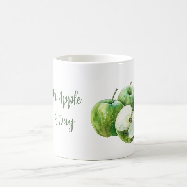 Taza De Café Manzanas Verdes Fruta (Centro)