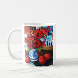 Taza De Café Manzanas y amapolas