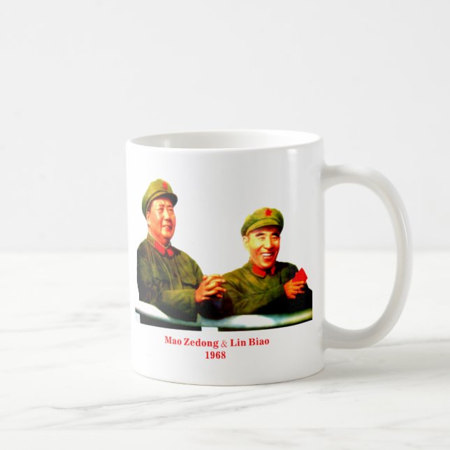Taza De Café Mao Zedong y Lin Biao 1968 (Derecha)