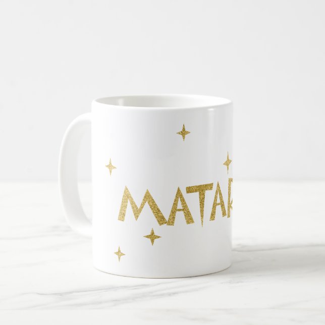 Taza De Café Maoríes neozelandeses - Estrellas Matariki 2 (Anverso izquierdo)