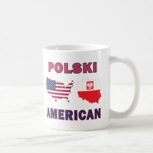 Taza De Café Mapa americano de Polski