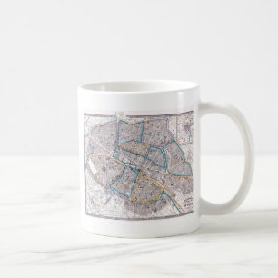 Taza De Café Mapa antiguo de París