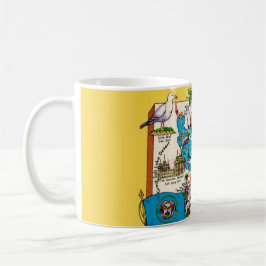 Taza De Café Mapa Antiguo de Utah