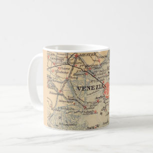 Taza De Café Mapa antiguo de Venecia - Venezia 