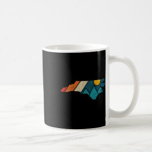 Taza De Café Mapa Antiguo del Estado de Carolina del Norte Mont